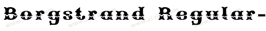 Borgstrand Regular字体转换 Borgstrand Regular字体转换
